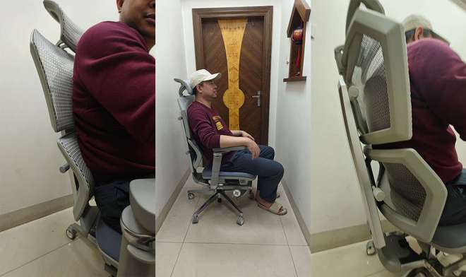 立调节 - 享耀家工学至尊A8人体工学椅pg电子模拟器电脑版8D扶手背枕腰枕独(图3)