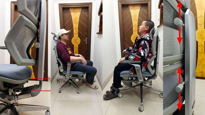 立调节 - 享耀家工学至尊A8人体工学椅pg电子模拟器电脑版8D扶手背枕腰枕独(图6)